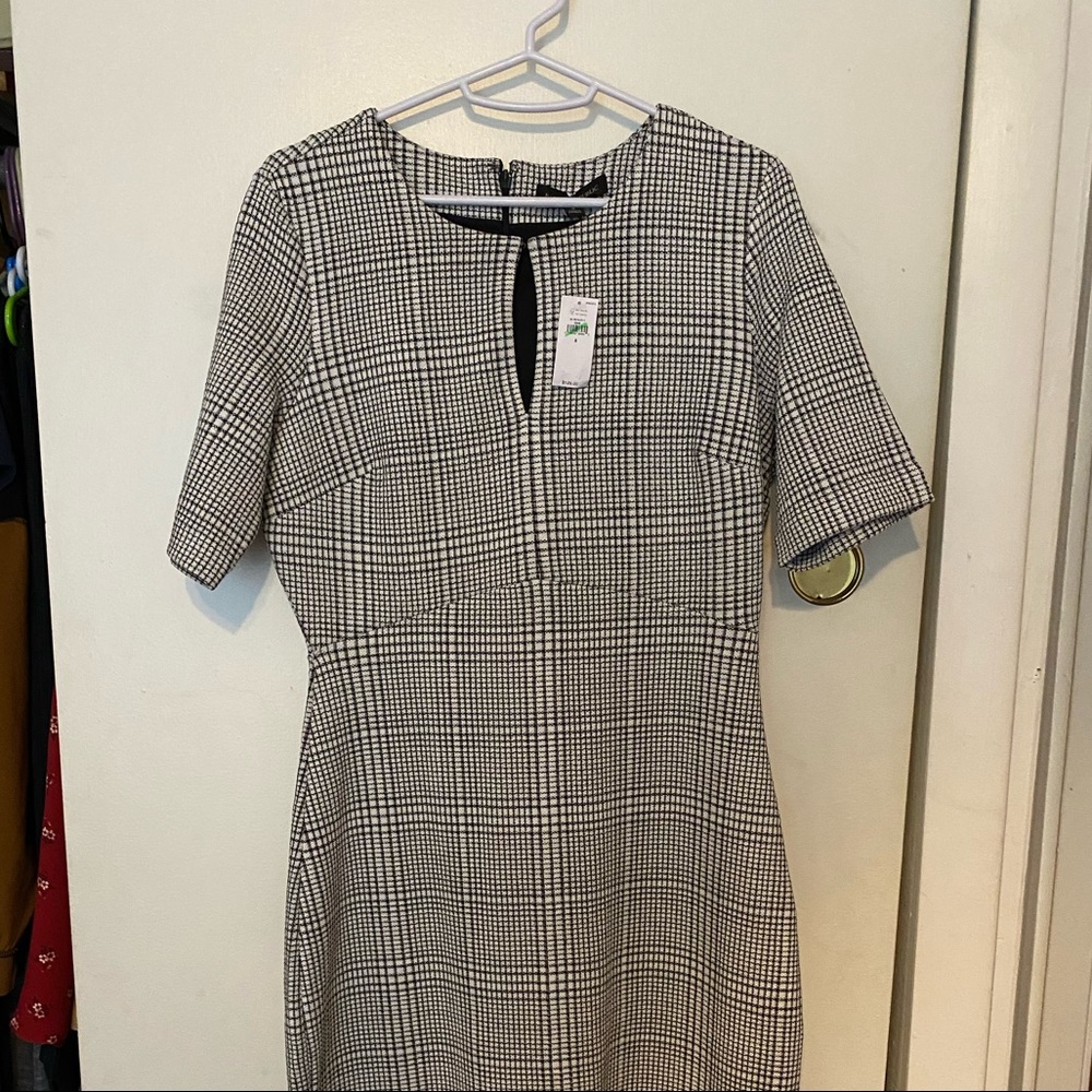 Fitted Plaid Dress